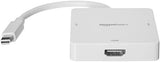 AmazonBasics Adaptateur Mini DisplayPort vers HDMI\-DVI\/VGA, Noir