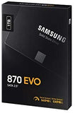 Samsung SSD 870 EVO, 1 To, Facteur de forme 2.5 pouces, Intelligent Turbo Write, Logiciel Magician 6, Noir