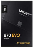 Samsung SSD 870 EVO, 1 To, Facteur de forme 2.5 pouces, Intelligent Turbo Write, Logiciel Magician 6, Noir