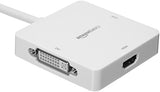 AmazonBasics Adaptateur Mini DisplayPort vers HDMI\-DVI\/VGA, Noir