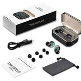 Écouteurs Bluetooth 5.0 Vigorun Oreillette Bluetooth sans Fil 3000mAh Etui de Charge Autonomie 100H IPX6 CVC 8.0 Réduction du Bruit Casque Stéréo Sport Mic pour Samsung Huawei iPad Tablette