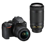 Nikon  Kit  Reflex numérique D3500 + AF-P DX 18-55 f\-3.5-5.G VR + AF-P DX 70-300 f\/4.5-6.3G Ed VR  Noir (VBA550K005)
