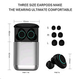 Écouteur Bluetooth Kingsky mini oreillette bluetooth sans fil sport Écouteurs réduction de bruit CVC 6.0 Intra-auriculaire Invisible Casque Audio avec Micro Boîte de Charge Etanche