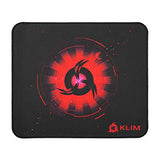 KLIM Tapis de Souris Medium - Surface Étendue (M) - Grand Tapis de Souris pour Gamer - Base en Caoutchouc Antidérapant - Surface Texturée Haute Précision - 320 x 270 x 4 mm - Rouge