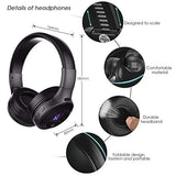Casque Bluetooth ELEGIANT Oreillette Multifonction Stéréo sans fil Rechargeable Écouteur Headphones Affichage Numérique Mic\-Radio FM\/TF carte SD\/3.5mm Audio AUX pour appareils Bluetooth (noir)