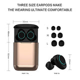 Écouteur Bluetooth Kingsky mini oreillette bluetooth sans fil sport Écouteurs réduction de bruit CVC 6.0 Intra-auriculaire Invisible Casque Audio avec Micro Boîte de Charge Etanche