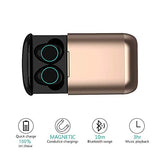 Écouteur Bluetooth Kingsky mini oreillette bluetooth sans fil sport Écouteurs réduction de bruit CVC 6.0 Intra-auriculaire Invisible Casque Audio avec Micro Boîte de Charge Etanche