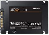 Samsung SSD 870 EVO, 1 To, Facteur de forme 2.5 pouces, Intelligent Turbo Write, Logiciel Magician 6, Noir