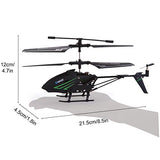 Vatos Mini télécommande dintérieur avec Gyroscope et lumière LED 3,5 canaux en Alliage pour Enfants et Adultes Micro RC Jouet dhélicoptère Noir
