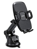 Support Téléphone Voiture pour Tableau de Bord Pare-brise, 2 niveaux Aspiration, Réutilisable Support Voiture Téléphone pour Samsung, HTC, LG, Huawei, Sony, Google, One Plus, Alcatel, Motorola,etc.