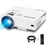 XuanPad Mini Projecteur 2400 Lumens Vidéoprojecteur Portable Retroprojecteur,Multimédia Home Cinéma Full HD Pordinateur