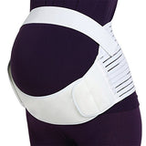 Amour Eden - Ceinture de Maternité Soutien Lombaire et Abdominal pour Femme Enceinte - Bandeau de Grossesse Elastique et Comfortable - Maternity Belt - Blanche (L)