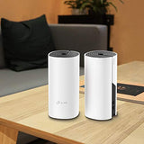 TP-Link Deco M4  Systèmes Mesh WiFi (Pack de 2 routeurs)- Amplificateur WiFi - Couverture WiFi jusquà 260m2 - AC 1200 Mbps, Ports Ethernet Gigabit, MU-MIMO, Compatible avec Amazon Alexa et IFTTT