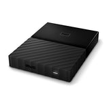 WD - My Passport - Disque dur externe portable USB 3.0 avec sauvegarde automatique et sécurisation par mot de passe - 4To, Noir