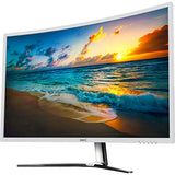 HKC NB32C 32-inch Curved LED Monitor, Full-HD 1920x1080, HDMI, VGA, Flicker Free, Low-Blue light - white