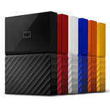 WD - My Passport - Disque dur externe portable USB 3.0 avec sauvegarde automatique et sécurisation par mot de passe - 4To, Noir