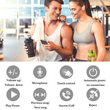 wslhcsure Écouteur Bluetooth V5.0 sans Fil, Intra Auriculaire Oreillette Sport,Boîte de Recharge 3000MAH,Conduite Continue Pendant 90 Heures,IPX7 étanche, Réduction de Bruit CVC 8.0