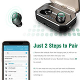 Écouteurs Bluetooth 5.0 Vigorun Oreillette Bluetooth sans Fil 3000mAh Etui de Charge Autonomie 100H IPX6 CVC 8.0 Réduction du Bruit Casque Stéréo Sport Mic pour Samsung Huawei iPad Tablette