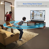 LONPOO Soundbar 2.0ch TV Barre de son Sans fil Bluetooth ,3D Surround haut-parleur basse stéréo\-Treble (40W Enceinte, avec télécommande, Sortie filaire Optique\/coxical\/Aux\/RCA) -Noir
