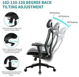 Amazon Brand – Umi.Chaise de Bureau Ergonomique-Fauteuil de Bureau avec Soutien au Niveau des Lombaires et Accoudoirs en Polyuréthane Réglables-Siège Rembourré-Capacité de Charge Maximale de 150kg