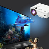XuanPad Mini Projecteur 2400 Lumens Vidéoprojecteur Portable Retroprojecteur,Multimédia Home Cinéma Full HD Pordinateur