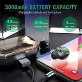 Écouteurs Bluetooth 5.0 Vigorun Oreillette Bluetooth sans Fil 3000mAh Etui de Charge Autonomie 100H IPX6 CVC 8.0 Réduction du Bruit Casque Stéréo Sport Mic pour Samsung Huawei iPad Tablette