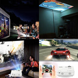 XuanPad Mini Projecteur 2400 Lumens Vidéoprojecteur Portable Retroprojecteur,Multimédia Home Cinéma Full HD Pordinateur