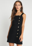 New Look Petite - CROSS SIDE PINNY - Robe en jersey - black
