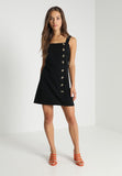 New Look Petite - CROSS SIDE PINNY - Robe en jersey - black