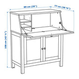 HEMNES Secrétaire, brun noir