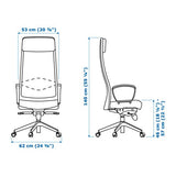 MARKUS Chaise de bureau, Vissle gris foncé