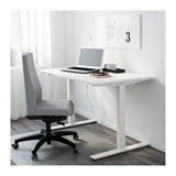 SKARSTA Bureau assis-debout, blanc