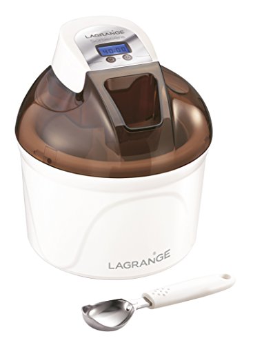 Lagrange 409003 Sorbetière 12 W Ecran LCD Cuve 1,5 L Chocolat