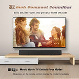 LONPOO Soundbar 2.0ch TV Barre de son Sans fil Bluetooth ,3D Surround haut-parleur basse stéréo\-Treble (40W Enceinte, avec télécommande, Sortie filaire Optique\/coxical\/Aux\/RCA) -Noir