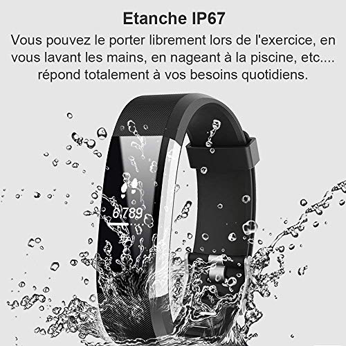 Montre Connectée Willful SW021 – Noir – Homme/Femme – Sport, Podomètre, Cardio – Neuf